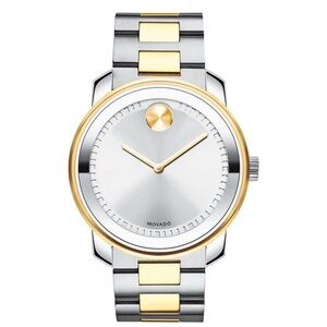 Movado Bold Silver and Gold Watch